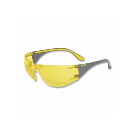 Moldex Adapt Safety Glasses, Industrial, Two Sided NK-100 Anti-Fog, Amber Lens, With Overmold, 12PK 507-5002A-1