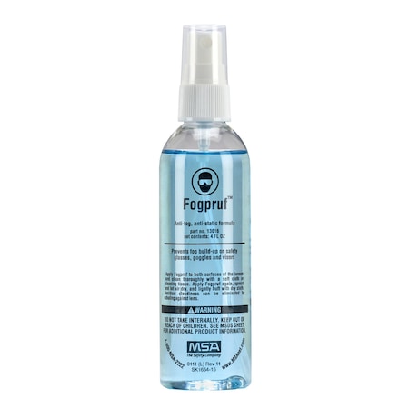 Msa Safety MSA 13016 FogPruf 4 oz Spray Lens Cleaner 13016