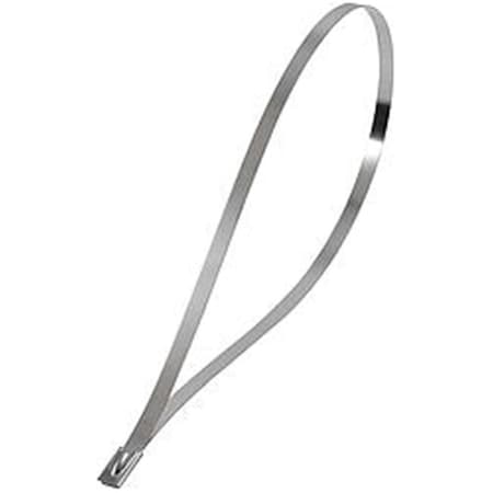 Powerhouse Cable Tie, 14-1/2 in L, Stainless Steel, 4 PK PO3621491