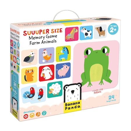 Banana Panda Suuuper Size Farm Animals Memory Game 49122