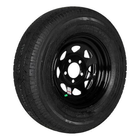 Lippert ST235/80R16 LRE GOODYEAR RADIAL TIRE ON 16X6 8-6.5 ALUM WHEEL (BLK LIGER) 2020328923
