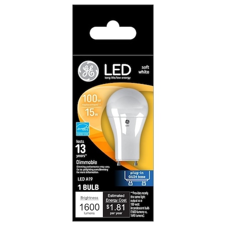 Ge BULB LGHT LED A19 GU24 SW 100W 93129433