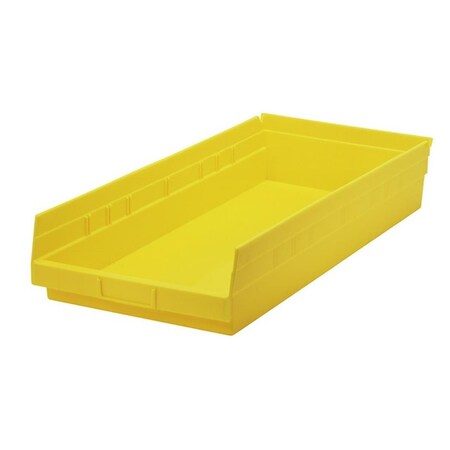 Designs-Done-Right Economy 4 in. Shelf Bin, Yellow - 23.62 x 11.12 x 4 in. DE118205