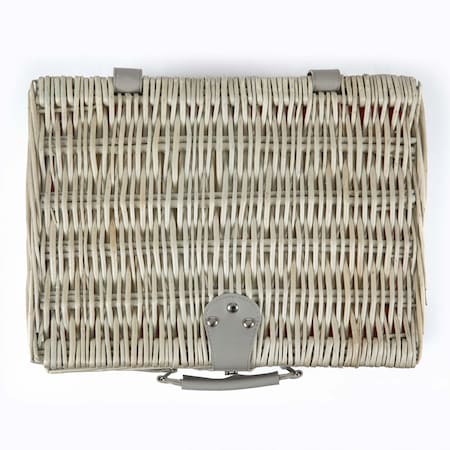 Picnic Time Family Of Brands Catalina Picnic Basket, Watermelon Collection - Vista Blue with Red Watermelon Pattern 140-10-319-000-0