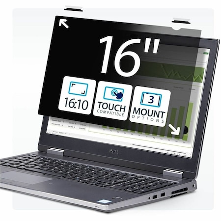 Startech.Com 16-INCH 16:10 TOUCH PRIVACY SCREEN, ANTI-GLARE BLUE LIGHT FILTER, LAPTOP MONITOR SCREEN 16LT6-PRIVACY-SCREEN