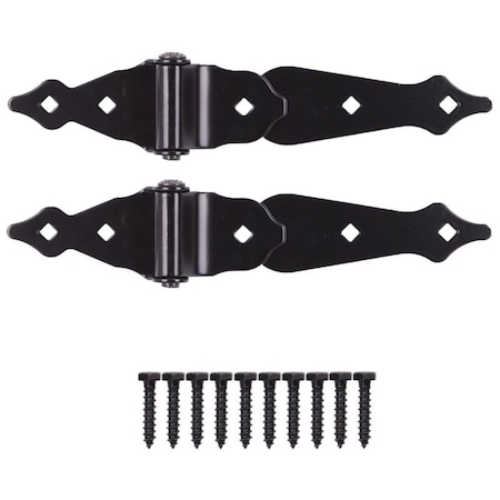 Prosource Strap Hinge, Steel, Black, Loose Pin Pin, 180 deg Range of Motion, 40 Pair lb 33169PKS-PS