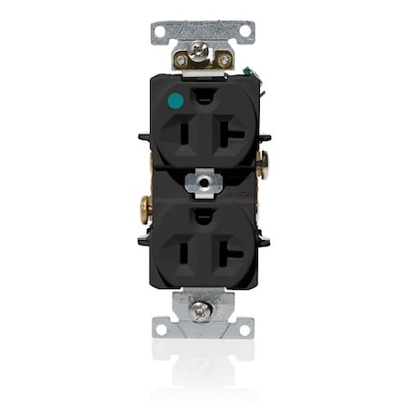 Leviton Dup HG 20A 125V Self-Gr Blk C8300-E