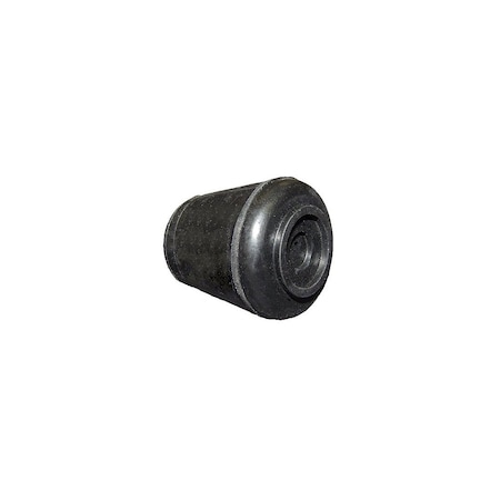 Richelieu Furniture Leg Tip, Black Rubber, 1/2-In. F31928SB