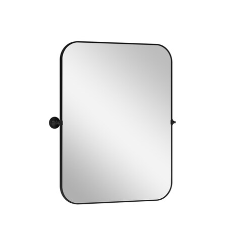 Homeroots 31" Black Metal Framed Full Length Hanging Mirror 564454