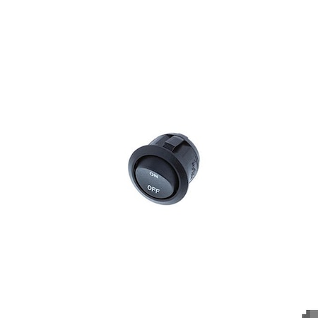 Switch Components Round Rocker, 2P SPST OFF-ON, w/ print RA1-1A-DC-2-B-2