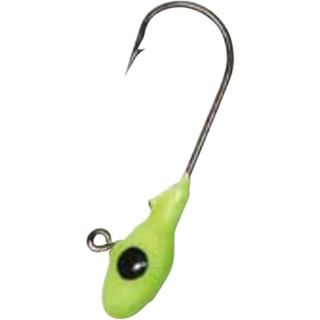 Gene Larew Lures 0.04 oz Mo Glo Jigheads - Chartreuse 124MGH63-10