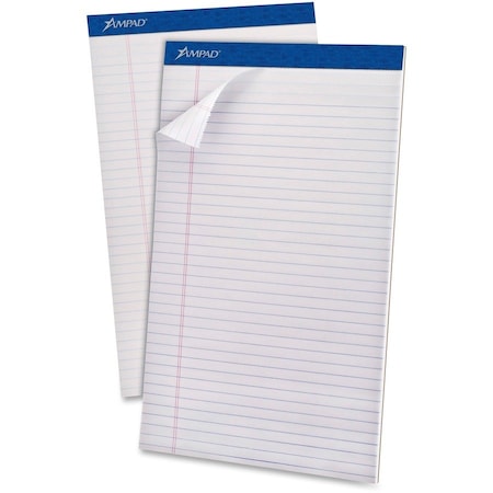 Tops Products PAD, LGL RULED, PRF, LGL, WHT Quality paper stock. Securely bound header strip. Left margin line. 20330