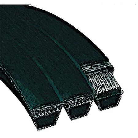 Dayton 3/B75 Banded V-Belt, 78-3/4" Outside Length, 2" Top Width, 1/2" Thickness, 3 Ribs 3HEZ9
