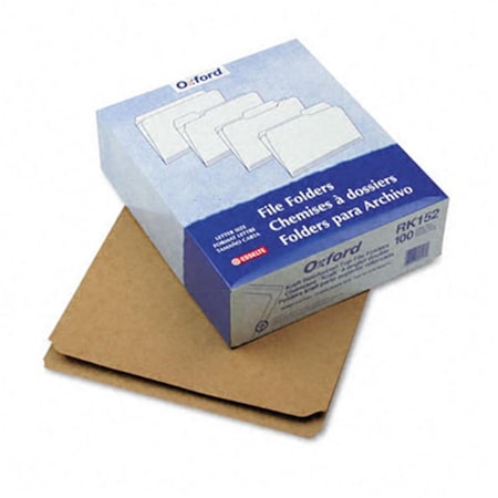 Pendaflex Two-Ply- Dark Kraft File Folders- Straight Cut- Top Tab- Letter- Brown, 100PK RK152