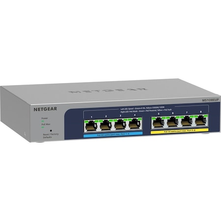 Netgear 8Port Ultra60 Poe+ Multigig MS108EUP100NAS