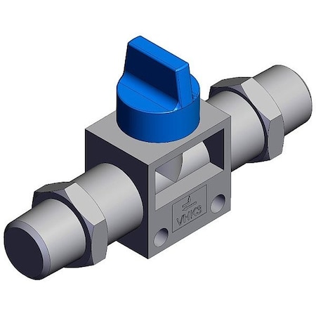 Smc Finger valve, VHK, 18 mm, 78 mm VHK3A-02S-02S