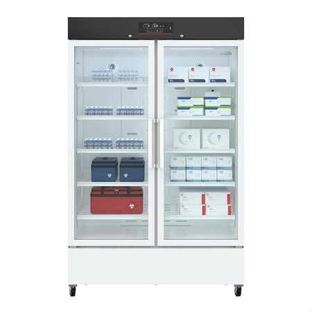 Koolmore 35 cu.ft. Medical Vaccine Refrigerator for Pharmacy and Laboratory w/ Multi-Level Emergency Alarms KM-PHR-35C