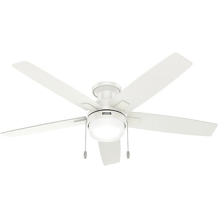 Hunter CeilingFan, Gray/White, 52inDia, 5Blade 52835