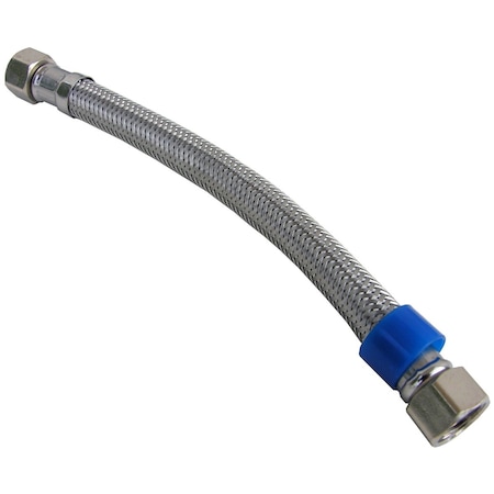 Westlake Pipe & Fittings 3/8''Dia.x6-3/4'' L. F Compression Braided SS Faucet Connector 0-2021