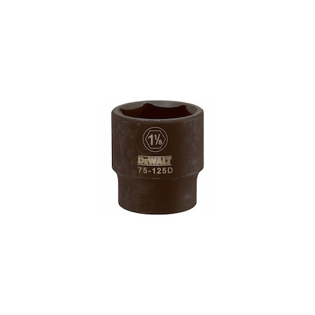 Stanley SAE Impact Socket, 6-Point, Black Oxide, 1/2-In. Drive, 1-1/8-In. DWMT75125OSP