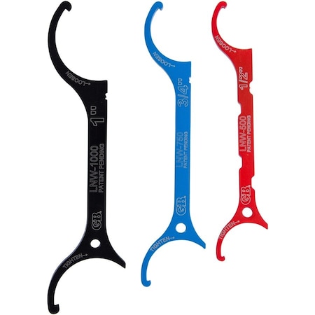 Gardner Bender GB LNW-3PC Locknut Wrench Set, Steel, 3 -Piece LNW-3PC