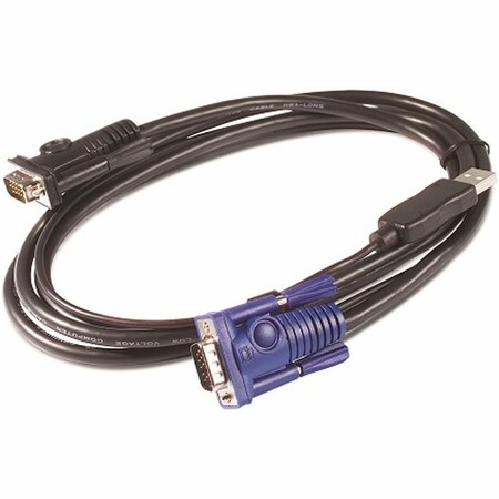 Apc APC KEYBOARD / VIDEO / MOUSE (KVM) CABLE - 15 PIN HD D-SUB (HD-15); 4 PIN USB TYPE A AP5257