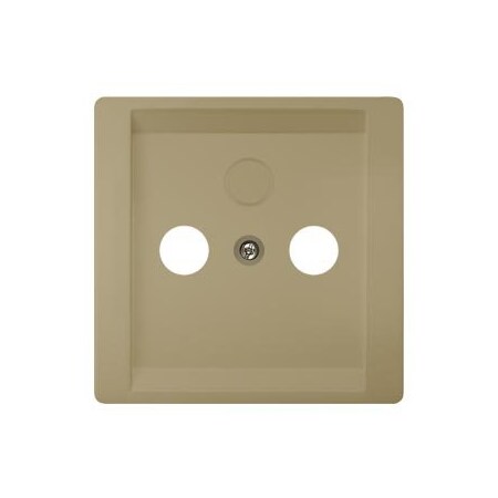 Siemens Style, Antenna cover plate, 68x 68 mm for RF/TV/SAT connection sockets 5TG1338-0MG
