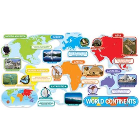 Teachers Friend World Continents Bbs TE97064