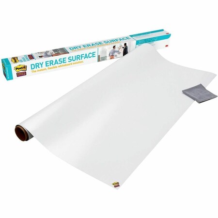 3M Commercial 3M-Commercial Tape Div. DEF6X4 Dry Erase Surface With Adhesive Backing - White; 72 in. DEF6X4