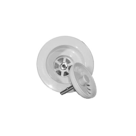 Mountain Plumbing Plastic Molded 3-1/2" Basket Strainer in Matte Black BWSTU/MB