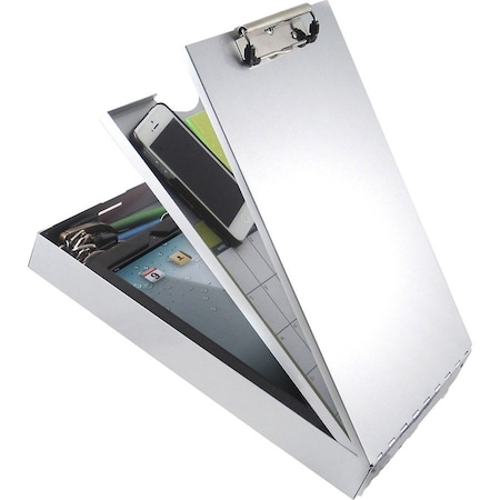 Zoro Select 8-1/2" x 11" Clipboard 1/2", Silver 21118