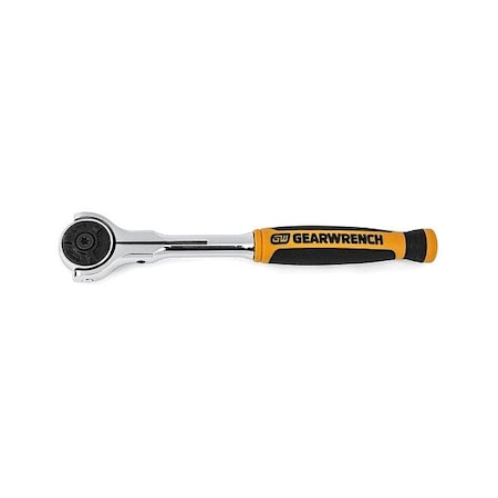 Gearwrench 1/4" Drive 72 Geared Teeth Roto Head Style Roto Ratchet, 6.75" L, Bright Chrome Finish 81224