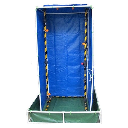 Fsi Decontamination Shower, 7ft H, 4ft L, 4ft W F-EC-PVCS