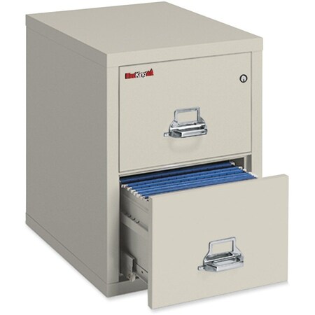 Fire King Fireking Fireproof 2 Drawer Vertical File Cabinet - Letter Size 18"W x 31-1/2"D x 28"H - Putty 2-1831-CPA