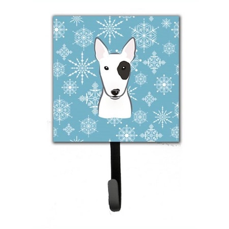 Carolines Treasures Snowflake Bull Terrier Leash and Key Holder BB1643SH4