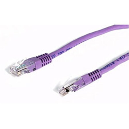 Ezgeneration 6 ft Purple Molded Category 5e- 350 MHz- UTP Patch Cable EZ688421