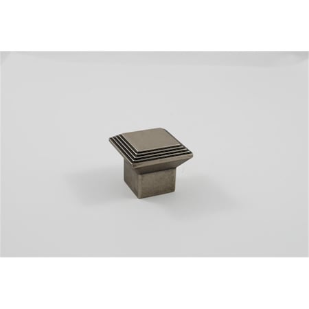 Procomfort Square Cabinet Knob, Aged Pewter PR958978