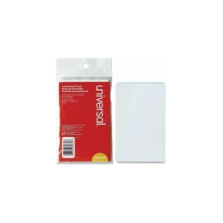 Universal Laminating Pouches, 5 mil, 5.5" x 3.5", Matte Clear, 25PK UNV84679
