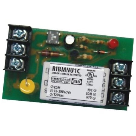 Functional Devices-Rib Track Mount Relay, 15A, SPDT RIBMNU1C