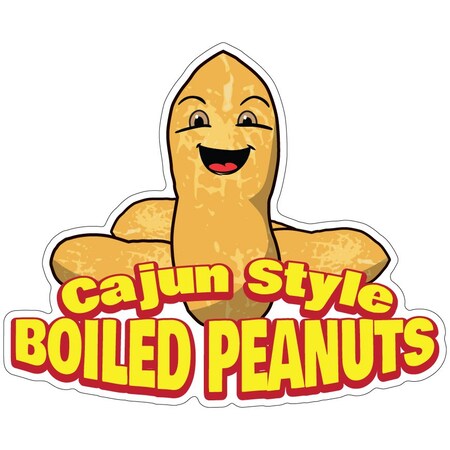 Signmission Cajun Style Boiled Peanuts, 12 Inch, Decal D-DC-12 Cajun Style Boiled Peanuts19
