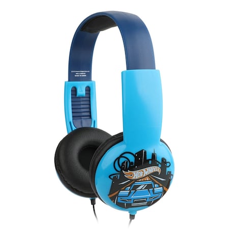 Hot Wheels Kid-Safe Headphones in Blue and Black HP2-03084