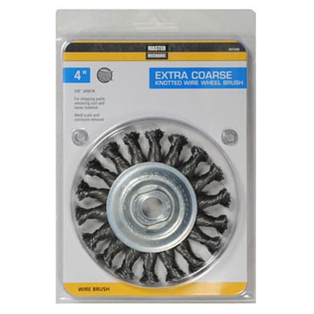 Disston 4 in. Master Mechanic Knotted Wire Wheel Brush 307249