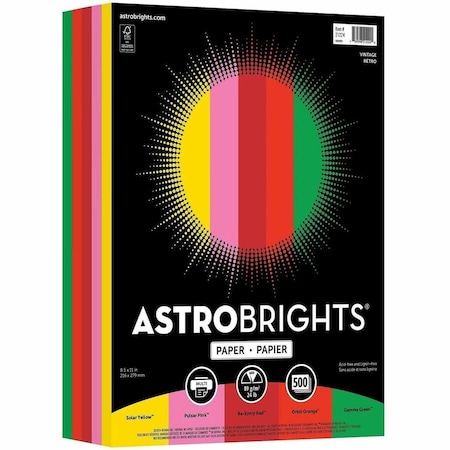 Wausau Papers WAU21224 Astro Paper; 24 Lb; 8.5 in. x 11 in.; 500-RM; Vintage AST 21224