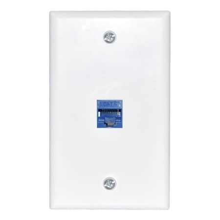 Newhouse Hardware Ethernet Coupler Wall Plate White CAT6CWP-WH-01