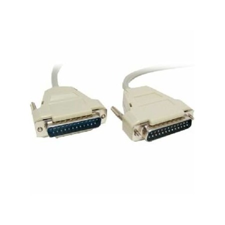 Micro Connectors Serial Cable - DB-25 Male Serial - DB-25 Male - 25ft A02-113