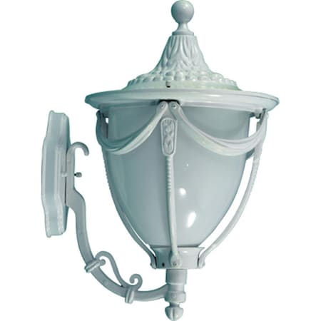 Intense Powder Coated Cast Aluminum Wall Light Fixture, White - 18 x 11.06 x 13.06 in. IN2930935