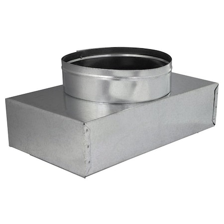 Imperial Duct Boots, 15 in L, 6 in W, 12 in H, 30 ga Gauge, Steel, Galvanized GVL0133-B