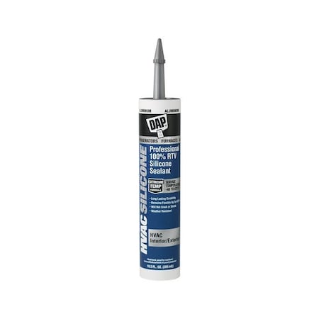 Dap Sealant, 10.3 oz, Cartridge, Aluminum, 100% RTV Silicone Base 7079808012