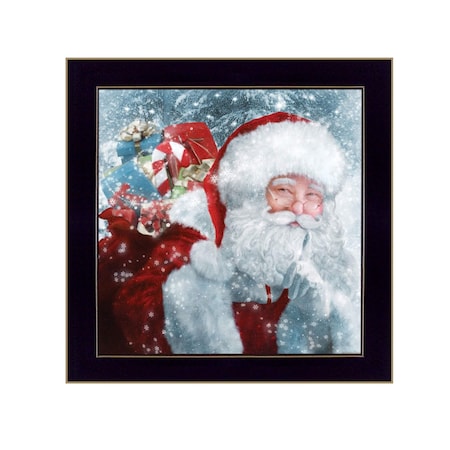 Homeroots Santas Presents 1 Black Framed Print Wall Art 416098