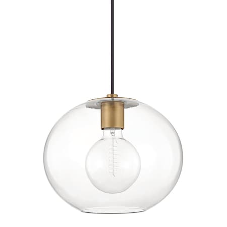 Mitzi Margot 1 Light Pendant 7 In. Aged Brass H270701L-AGB